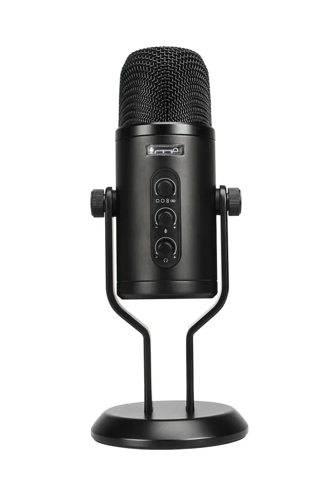 Professional USB Condenser Microphone with OLED Screen